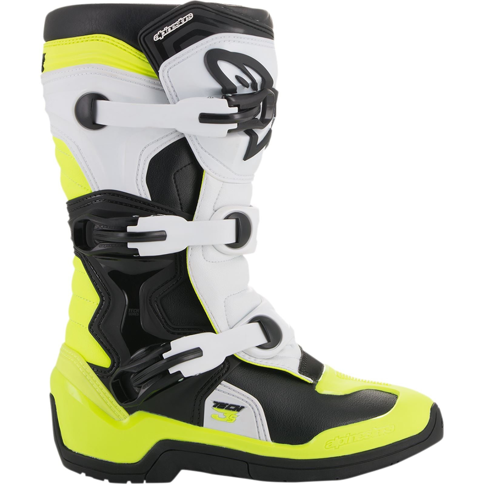 Alpinestars Tech 3S Boots - Black/White/Yellow_342786