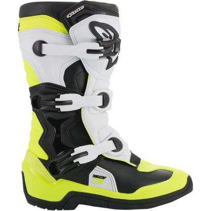 Alpinestars Tech 3S Boots - Black/White/Yellow_342786