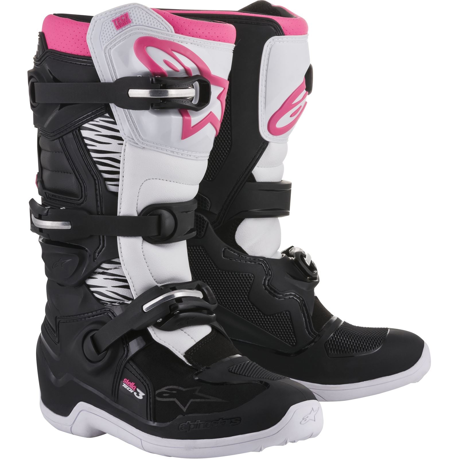 Alpinestars Tech 3 Stella Boots Black/White/Pink_43930