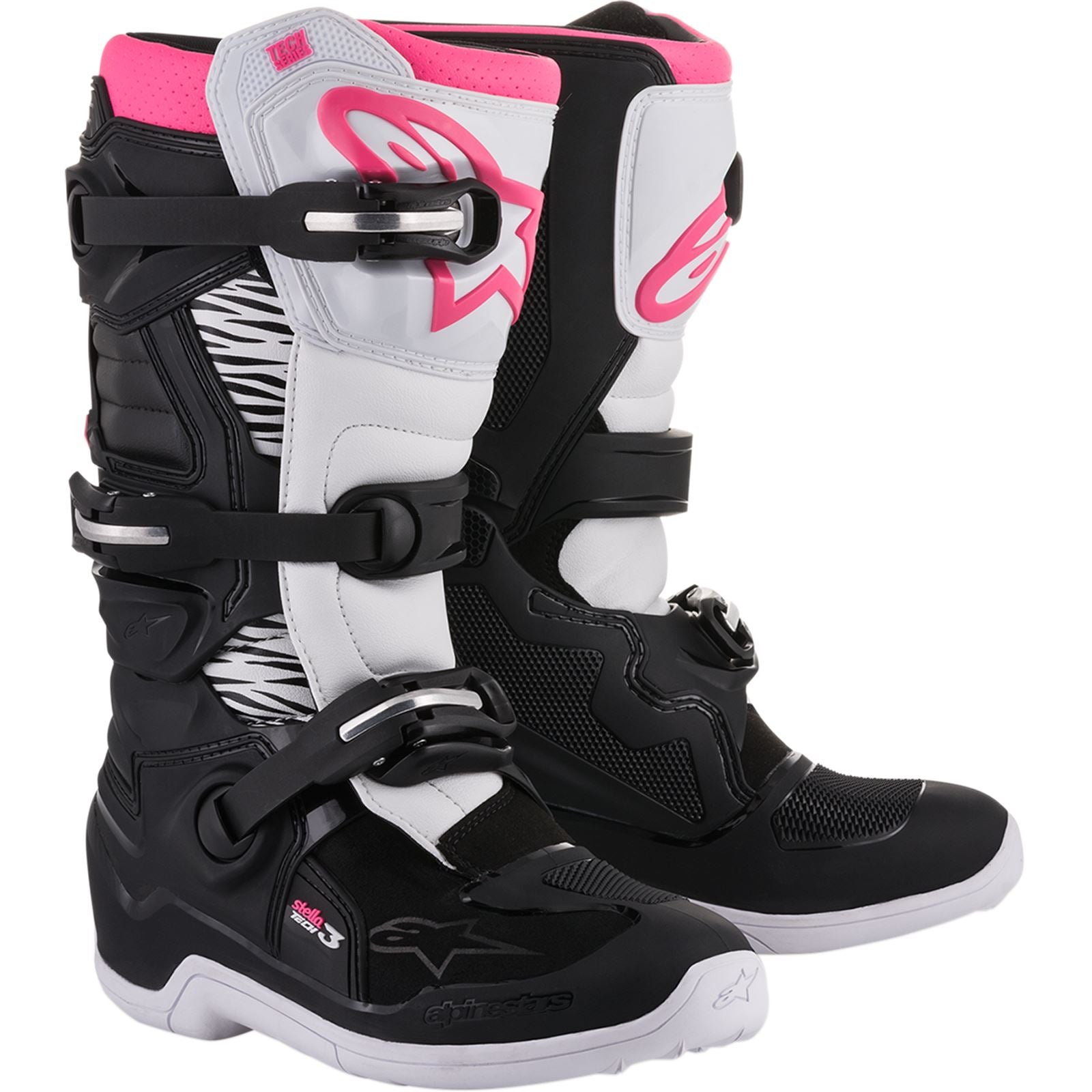 Alpinestars Tech 3 Stella Boots Black/White/Pink_342147