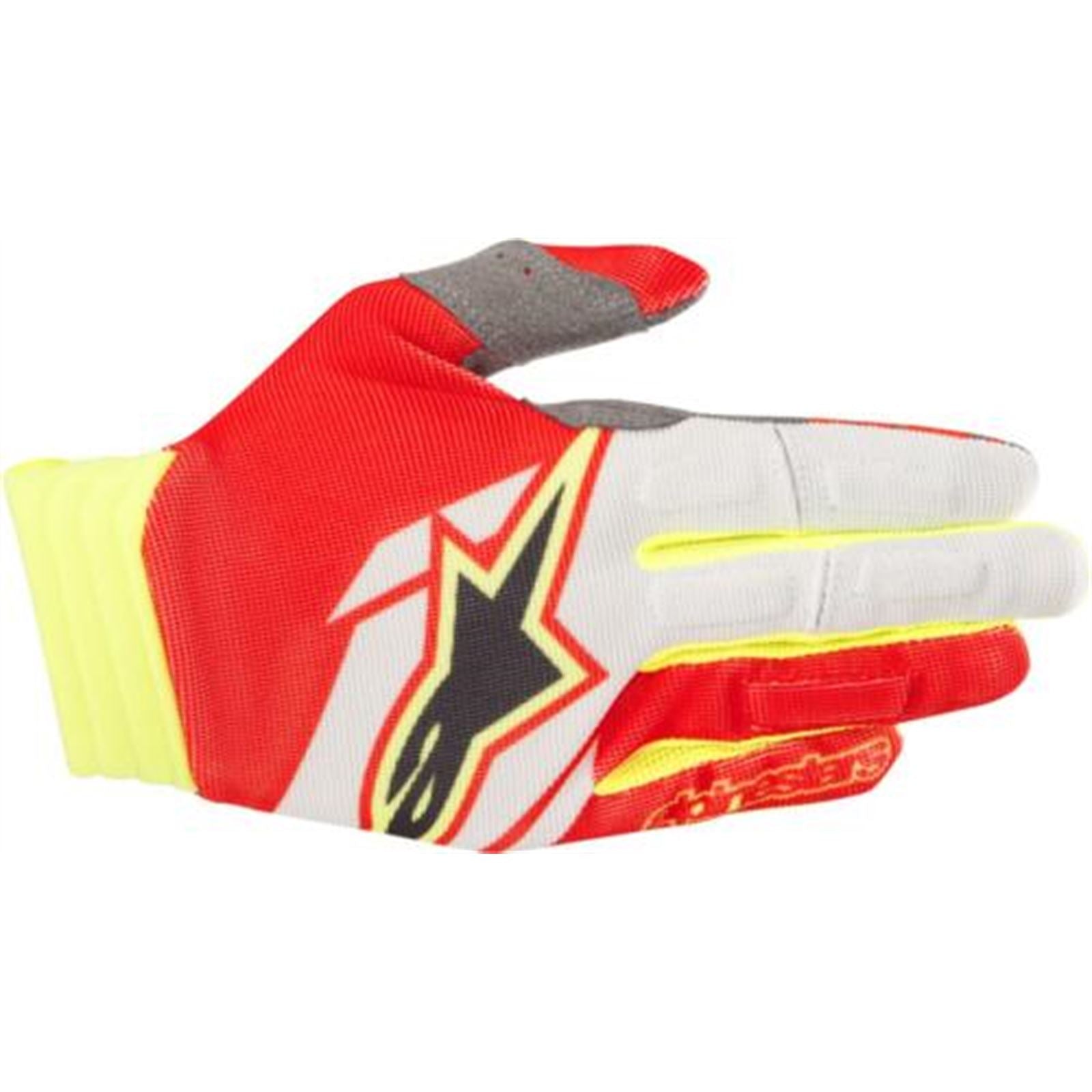 Alpinestars Aviator Gloves - Red/White/Yellow - 2XL 3560318-305-xxl_646574