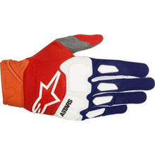 Alpinestars Racefend Gloves - Blue/Orange/White - Small [MPN: 3563518-7043-s]_646028