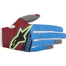 Alpinestars Radar Flight Gloves Red/Aqua/Yellow - Small 3561818-3066-s_44914