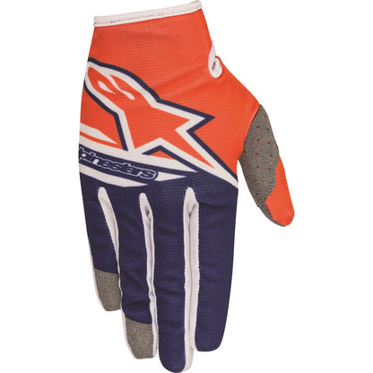 Alpinestars Radar Flight Youth Gloves Orange/Blue/White - Youth Medium [MPN: 3541818-473-m]_45000
