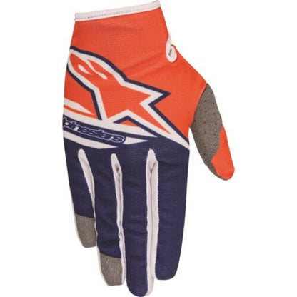 Alpinestars Radar Flight Youth Gloves Orange/Blue/White - Youth Medium [MPN: 3541818-473-m]_672093