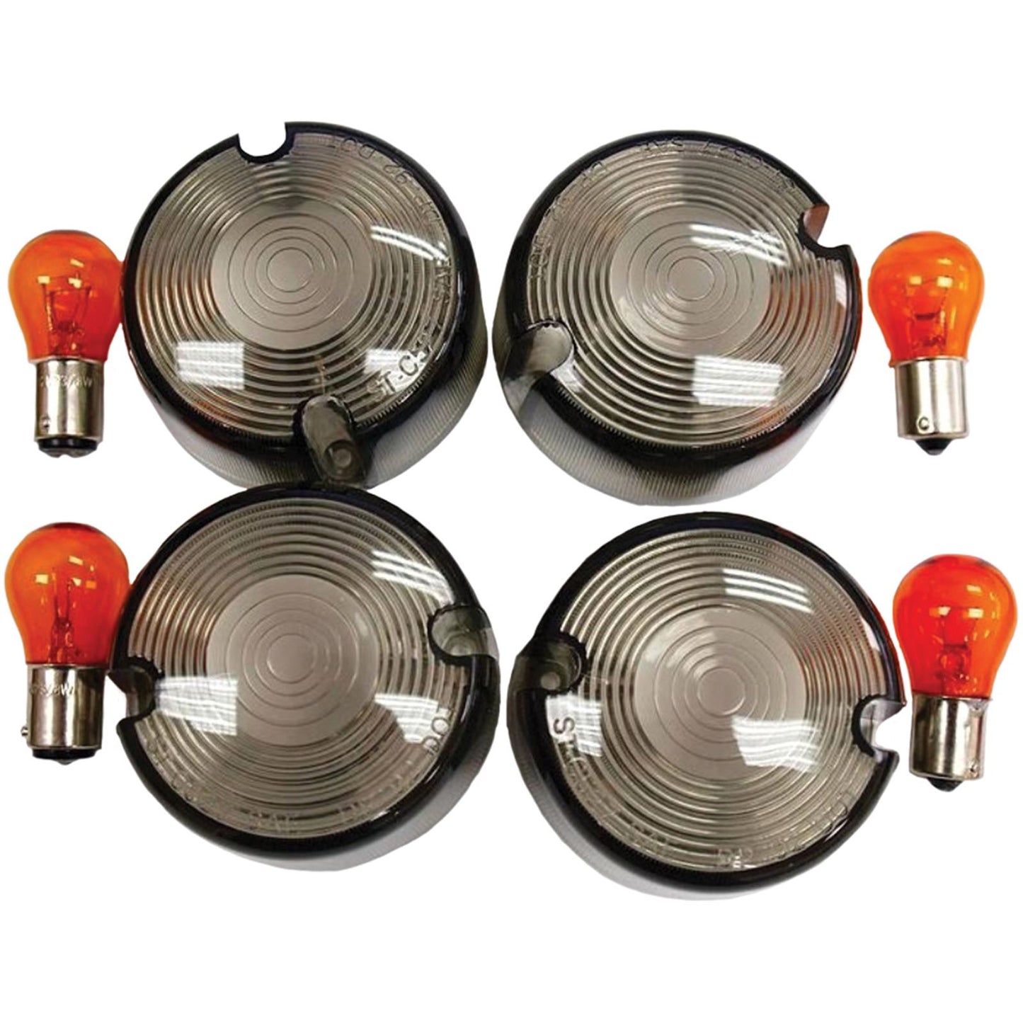 Harddrive Smoked Turn Signal Lens Kit Domed 161032_45712