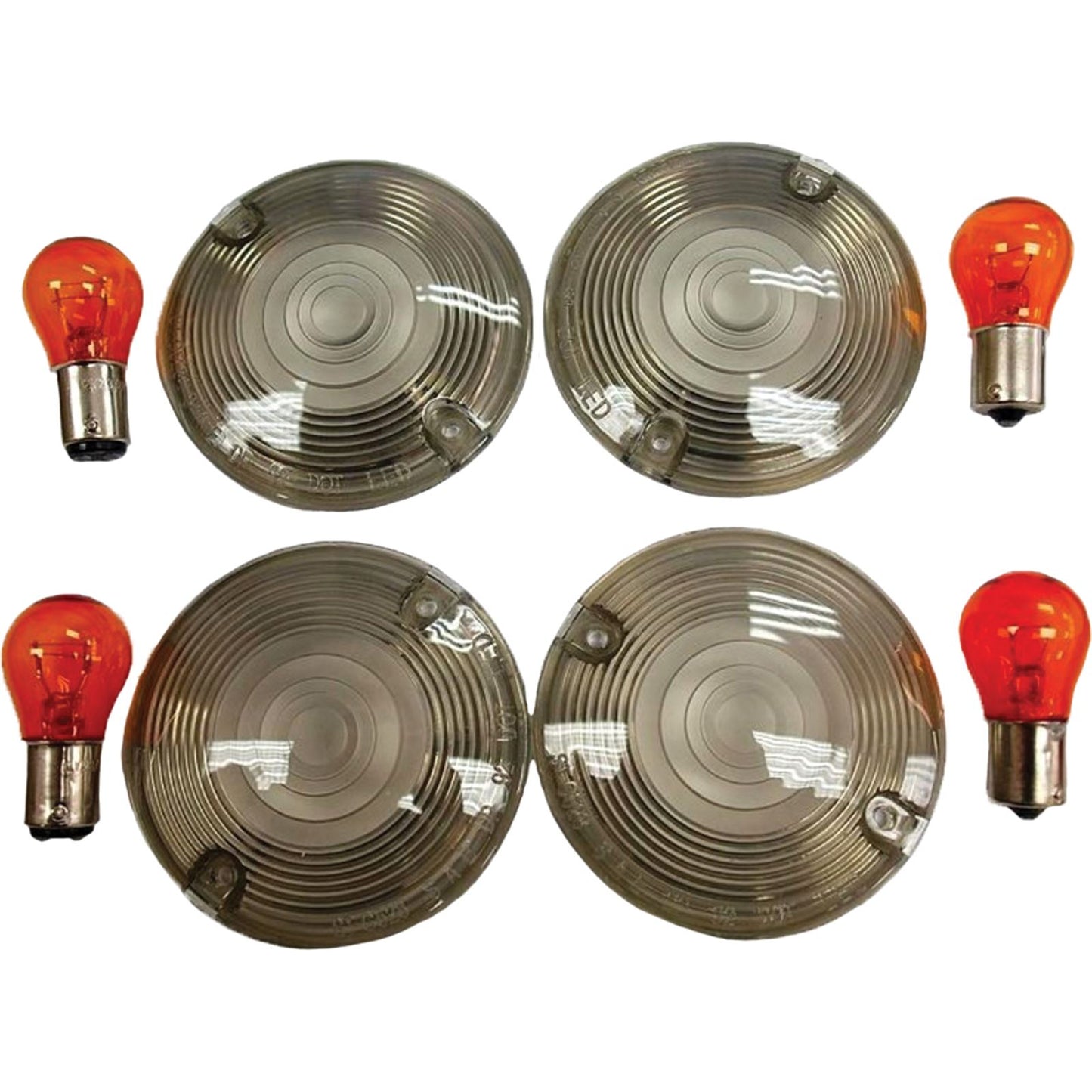 Harddrive Smoked Turn Signal Lens Kit Flat 161033_45733