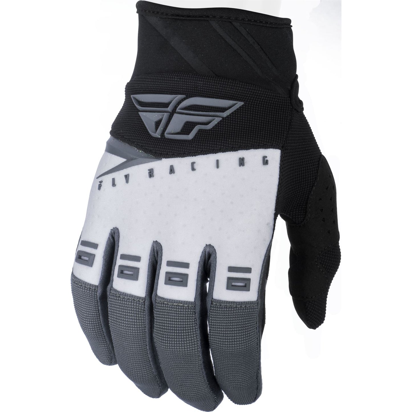 Fly Racing F-16 Gloves - Black/White/Gray - Youth Size 01 CLOSEOUT [MPN: 372-91001]_1781705