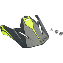 GMax Visor with Screws Revoke MX-86 Matte Gray/Hi-Vis Yellow  G086062_46387