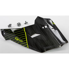 GMax Visor with Screws Colfax MX-46 Black/Hi-Vis Yellow  Medium-2X G046881_46413