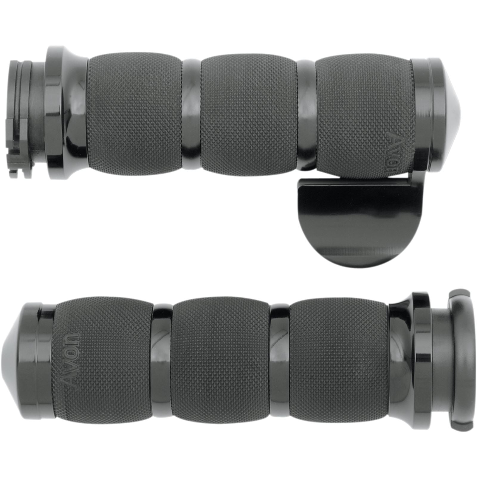 Avon Grips Air Cushioned Grips with Cable Throttle Super Sport Black AIR-90-ANO-BOSS_347568