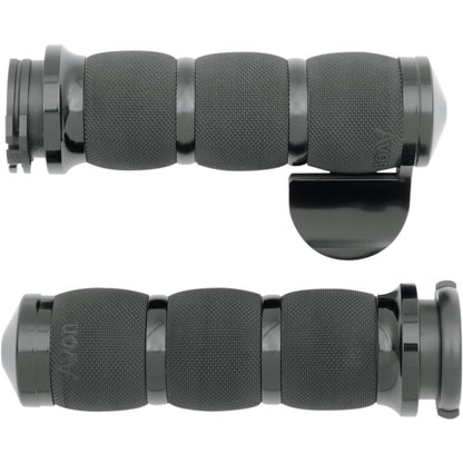 Avon Grips Air Cushioned Grips with Cable Throttle Super Sport Black AIR-90-ANO-BOSS_347568