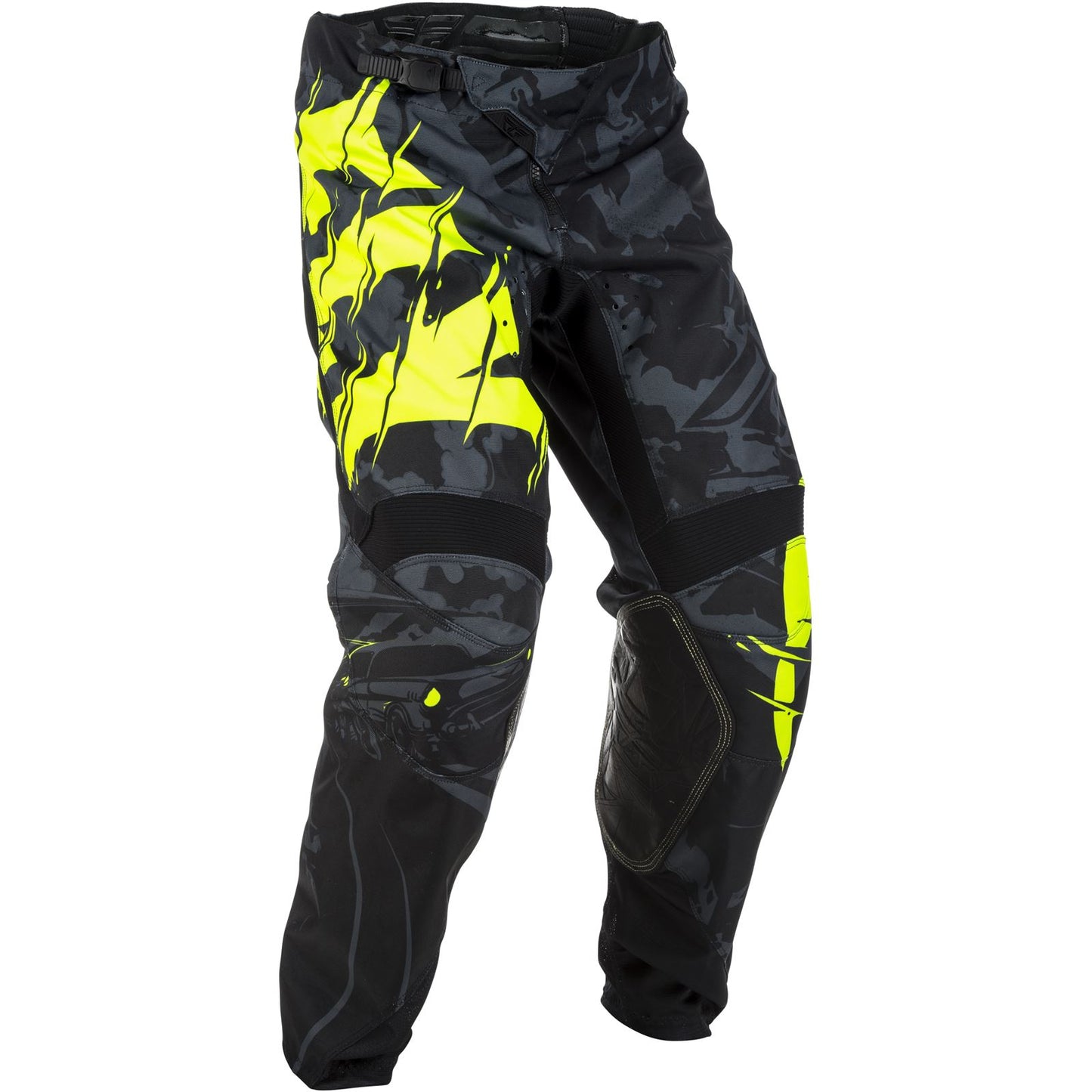 Fly Racing FLY MX Kinetic Outlaw Pants Black/Hi-Vis Waist 20 inches CLOSEOUT 371-53020_1151904