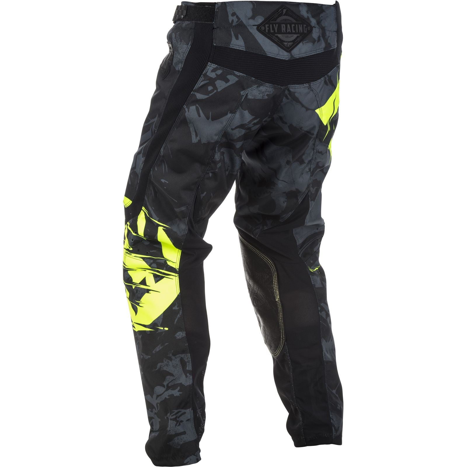 Fly Racing FLY MX Kinetic Outlaw Pants Black/Hi-Vis Waist 20 inches CLOSEOUT 371-53020_1151906