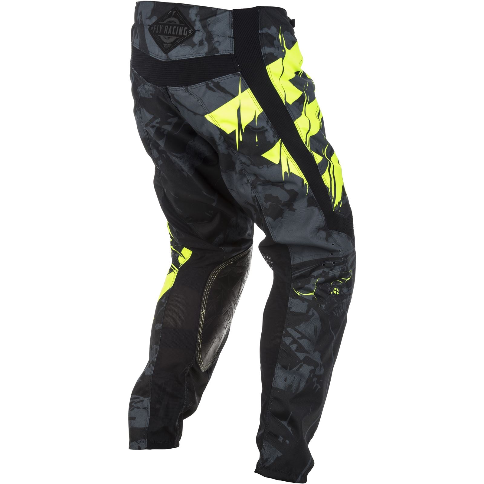 Fly Racing FLY MX Kinetic Outlaw Pants Black/Hi-Vis Waist 20 inches CLOSEOUT 371-53020_1151907
