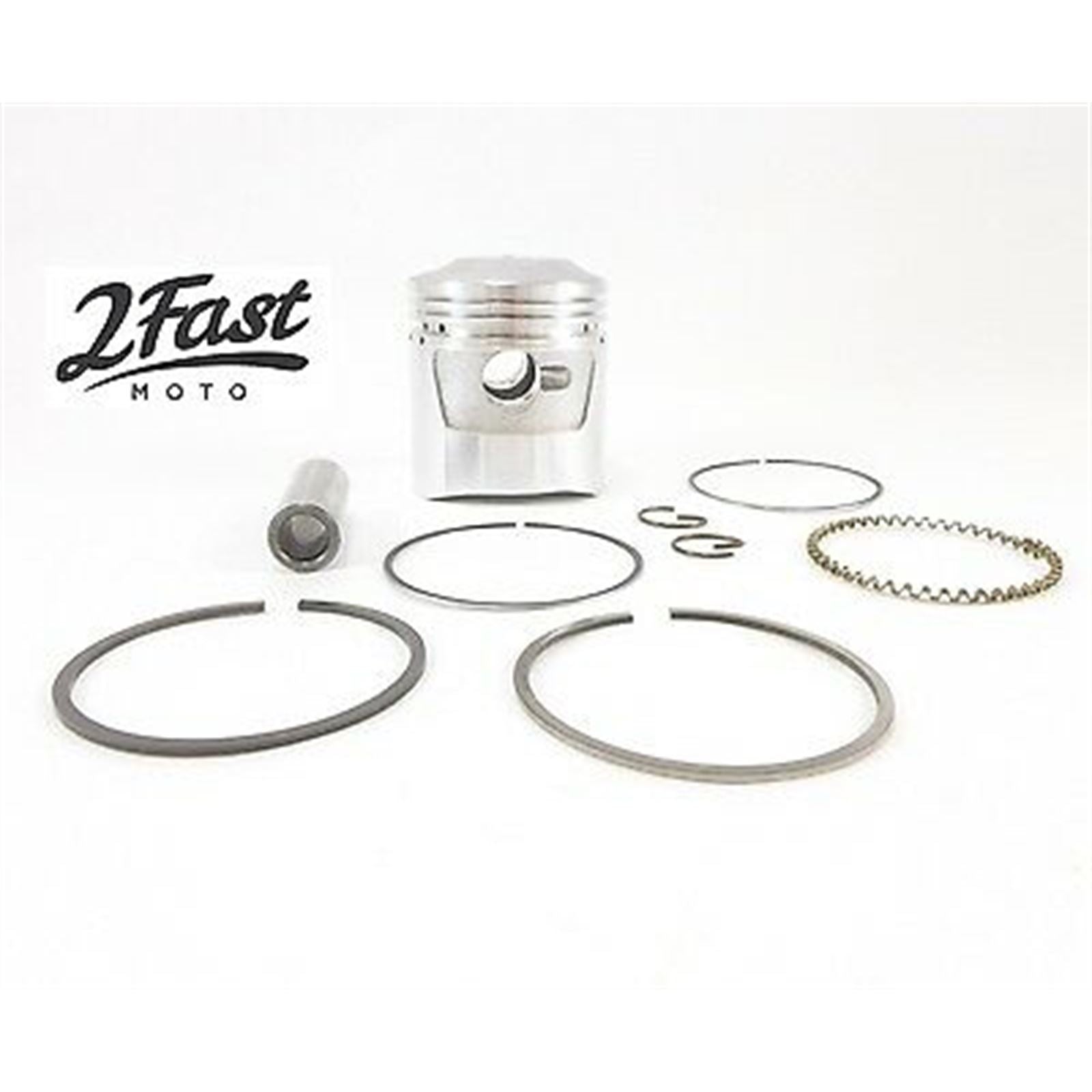 2FastMoto Domed Standard Size 70cc Piston & Rings Kit  for Honda C70 RY166 / 13101-087-000_635190