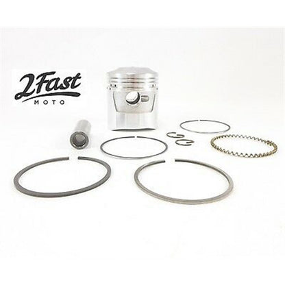 2FastMoto Domed Standard Size 70cc Piston & Rings Kit  for Honda C70 RY166 / 13101-087-000_635190