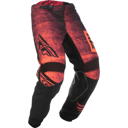 Fly Racing Kinetic Noiz Pants - Neon Red/Black - Size 28S CLOSEOUT [MPN: 372-53228S]_1783907