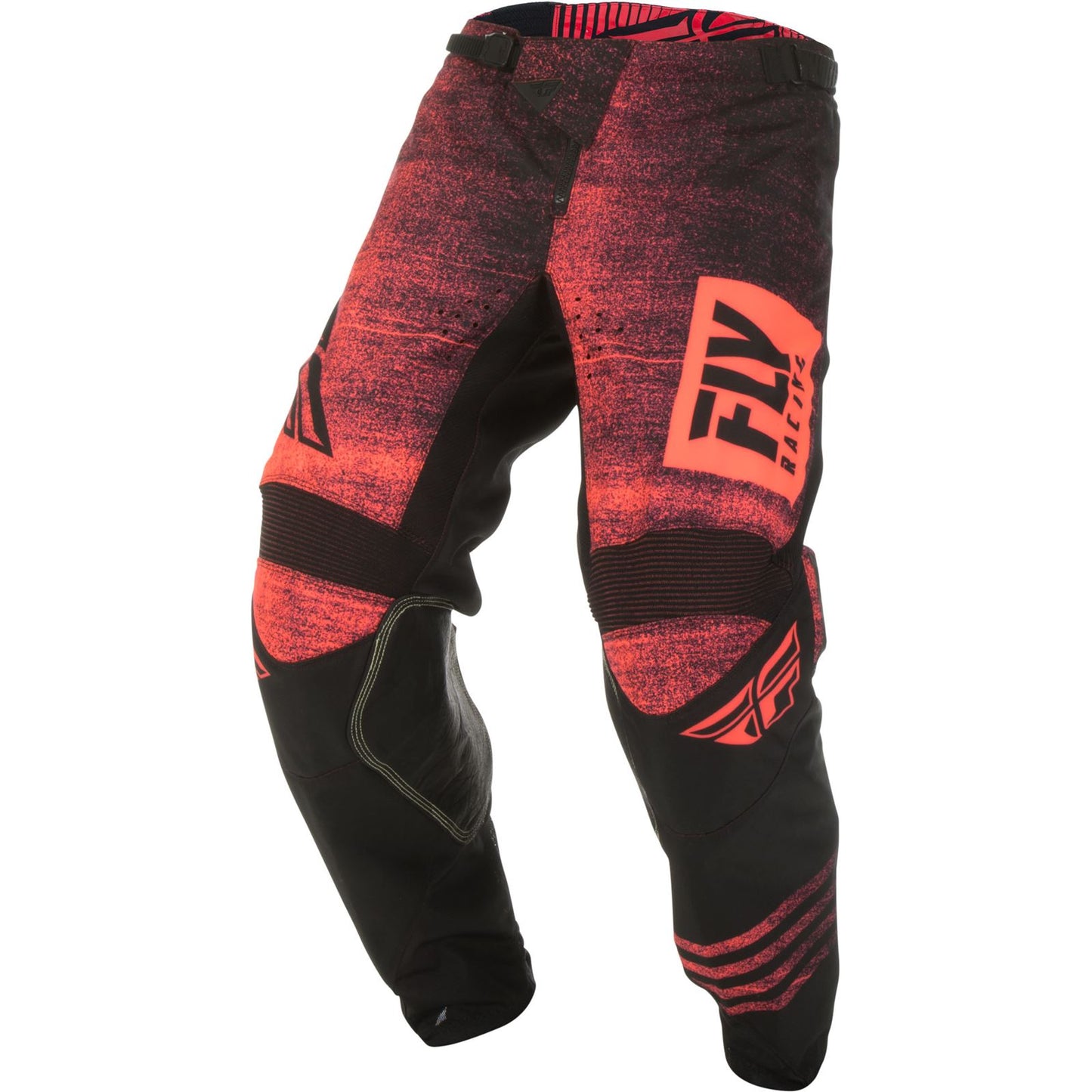 Fly Racing Kinetic Noiz Pants - Neon Red/Black - Size 28S CLOSEOUT [MPN: 372-53228S]_1783909