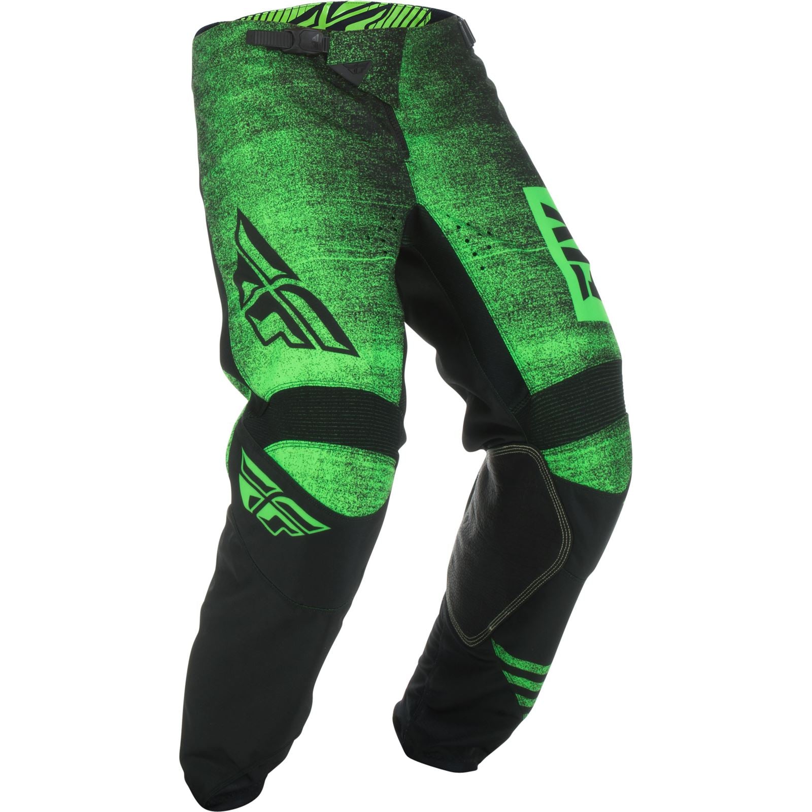 Fly Racing Kinetic Noiz Pants Neon Green/Black 18 Inch Waist CLOSEOUT 372-53518_50220