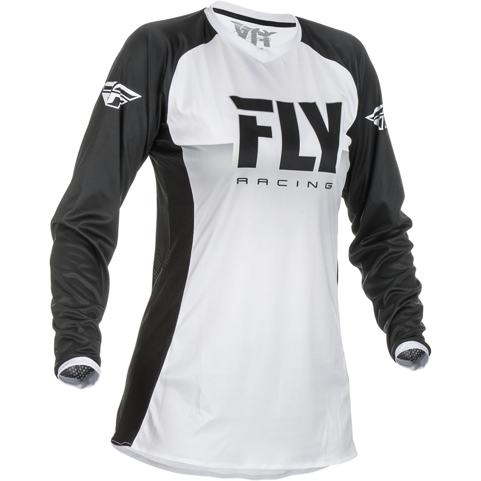Fly Racing Women's  Lite Jersey White/Black 2X 372-6242X_50382