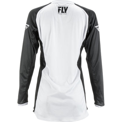Fly Racing Women's  Lite Jersey White/Black 2X 372-6242X_50383