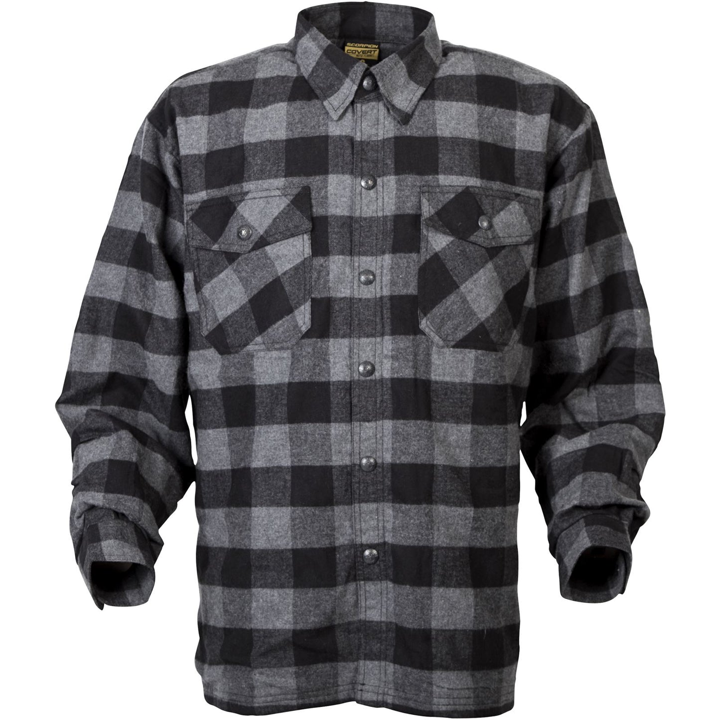 ScorpionEXO Covert Flannel Shirt - Black/Gray - XL OPEN BOX [MPN: 13403-6]_2737520