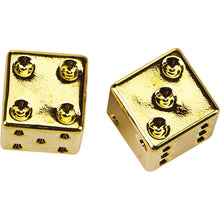 Harddrive Valve Stem Caps Gold Dice W99-6217G(2)_54797