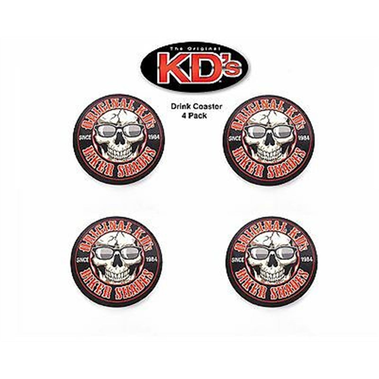 Pacific Coast Sunglasses Original KD's Skull Logo Drink Coaster As Seen SOA Jax Teller TV  422_636531