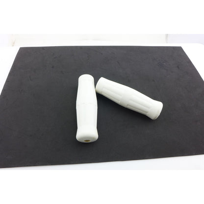 2FastMoto Vintage Coke Bottle Grip Set - White  For 7/8" Handlebars ry01-034_883530