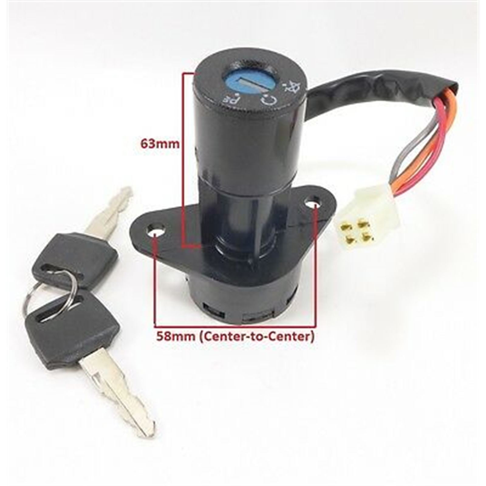 2FastMoto Ignition Switch with 2 Keys For Suzuki GS125, GS125ES 2FM-1044_659742