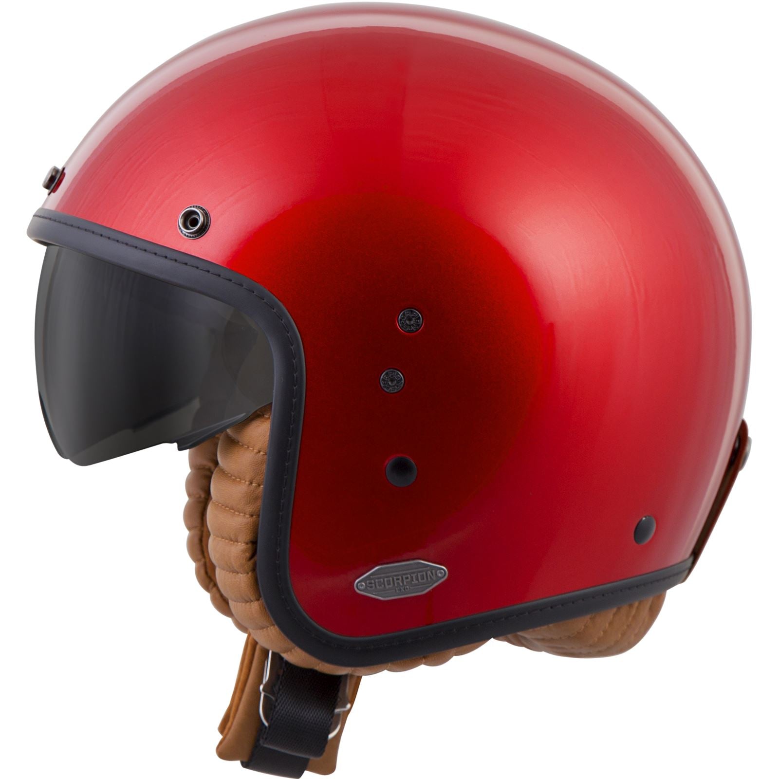 ScorpionEXO Belfast Open-Face Solid Helmet Candy Red - Small BEL-1013_56341