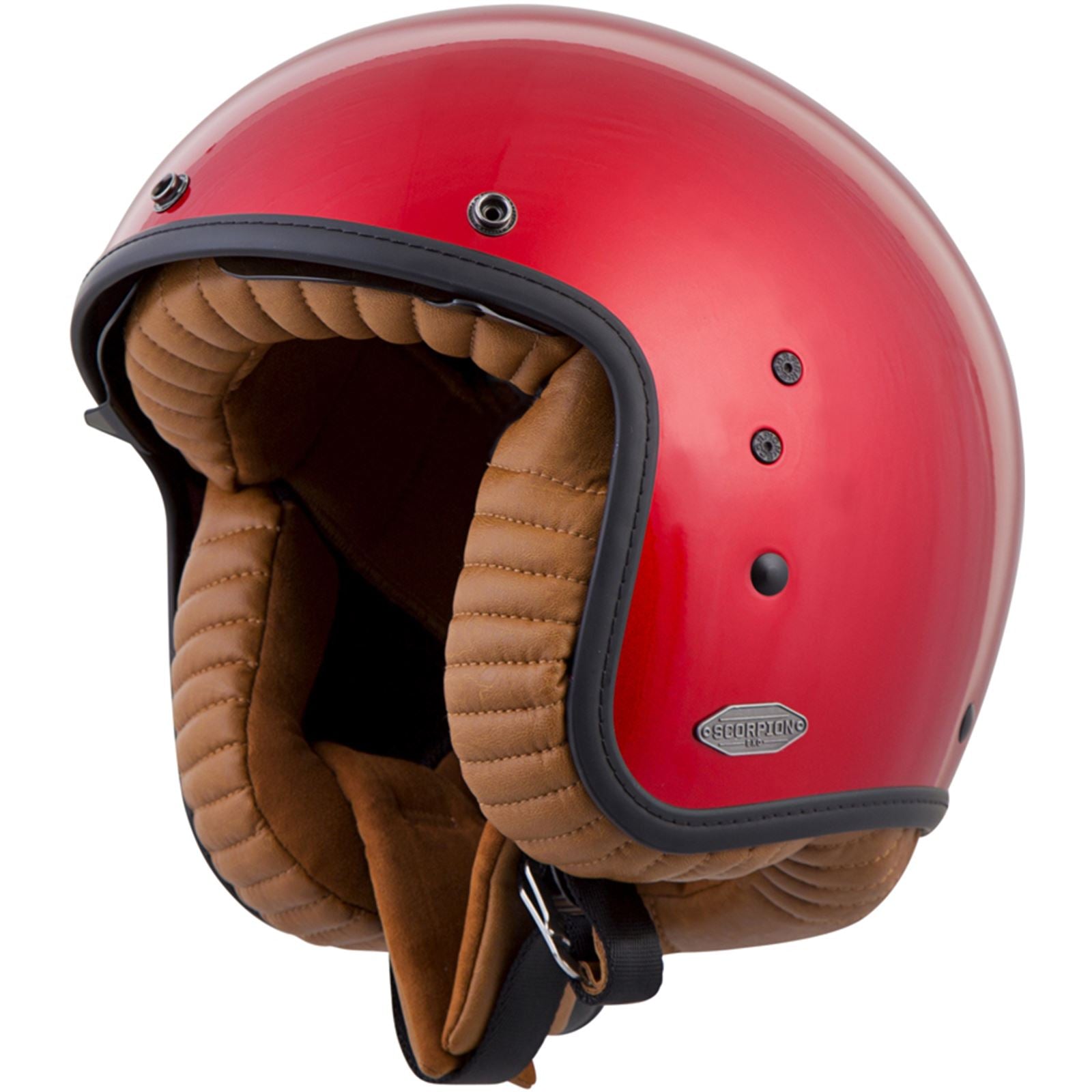 ScorpionEXO Belfast Open-Face Solid Helmet Candy Red - Small BEL-1013_56342