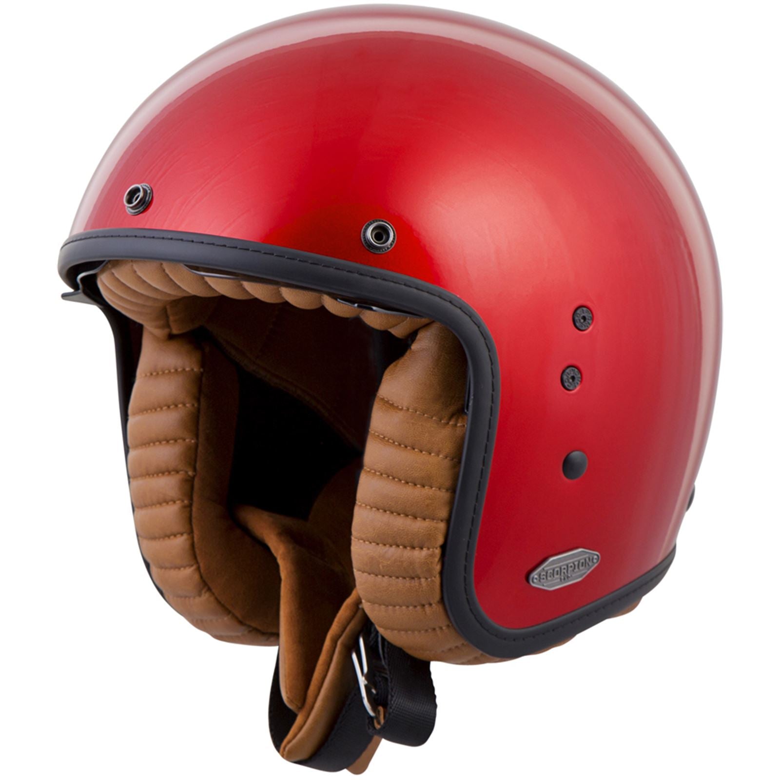 ScorpionEXO Belfast Open-Face Solid Helmet Candy Red - Small BEL-1013_56343