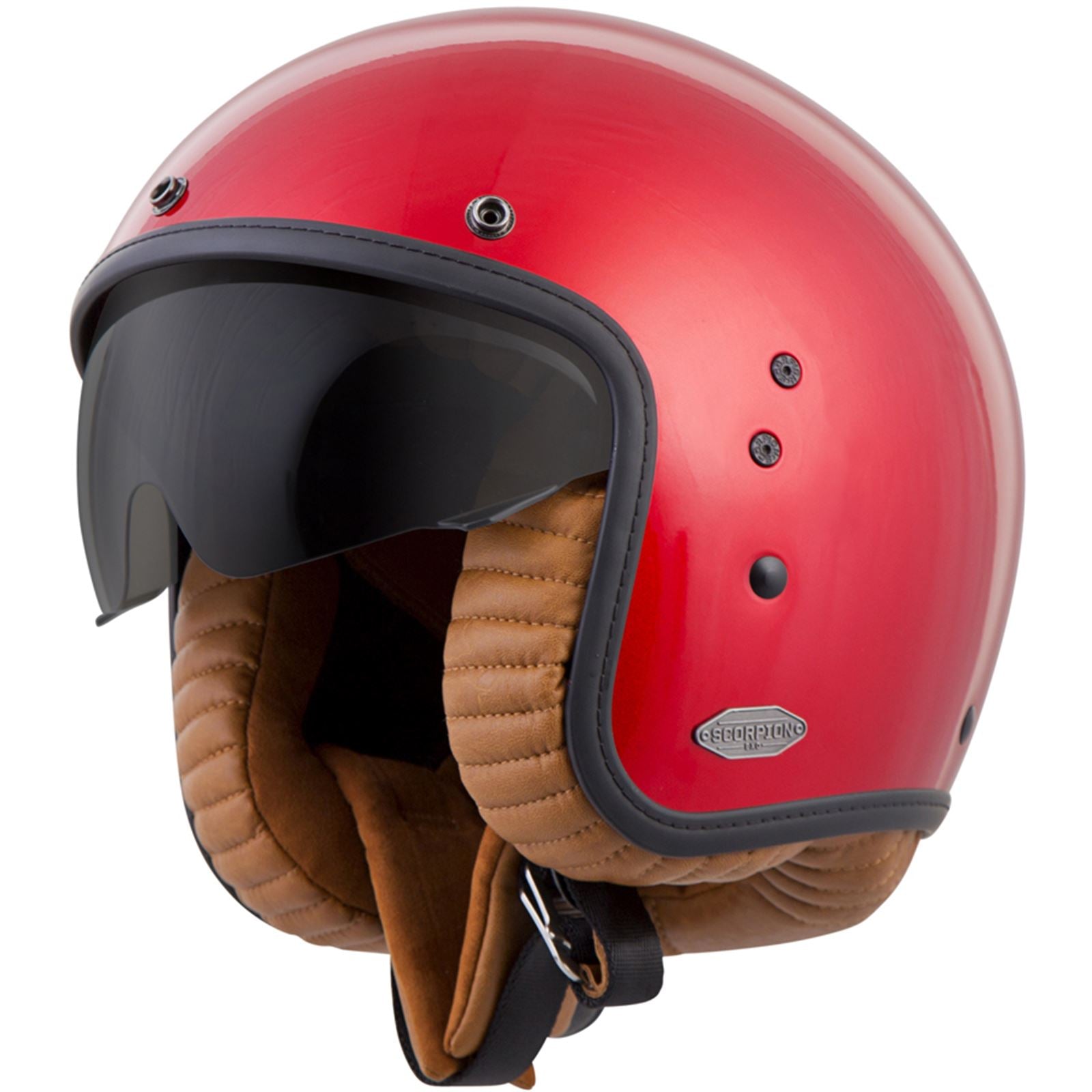 ScorpionEXO Belfast Open-Face Solid Helmet Candy Red - Small BEL-1013_56347