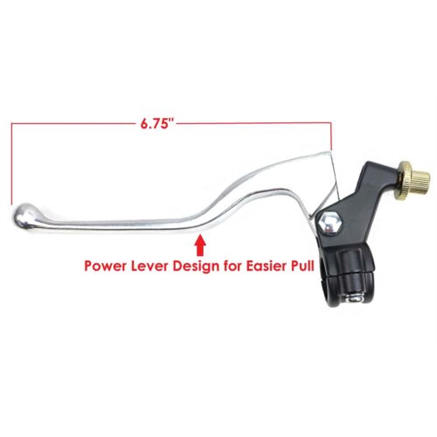 2FastMoto Clutch Power Lever Assembly with Black 2-Piece Perch 7/8" 32-37220_635202