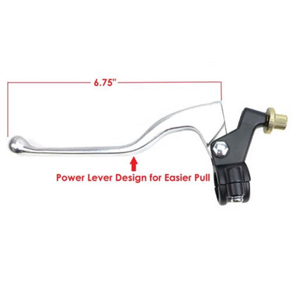 2FastMoto Clutch and Brake Power Lever Pair w/ Black 2-Piece Perch 7/8" 01-3025/3026_1431536