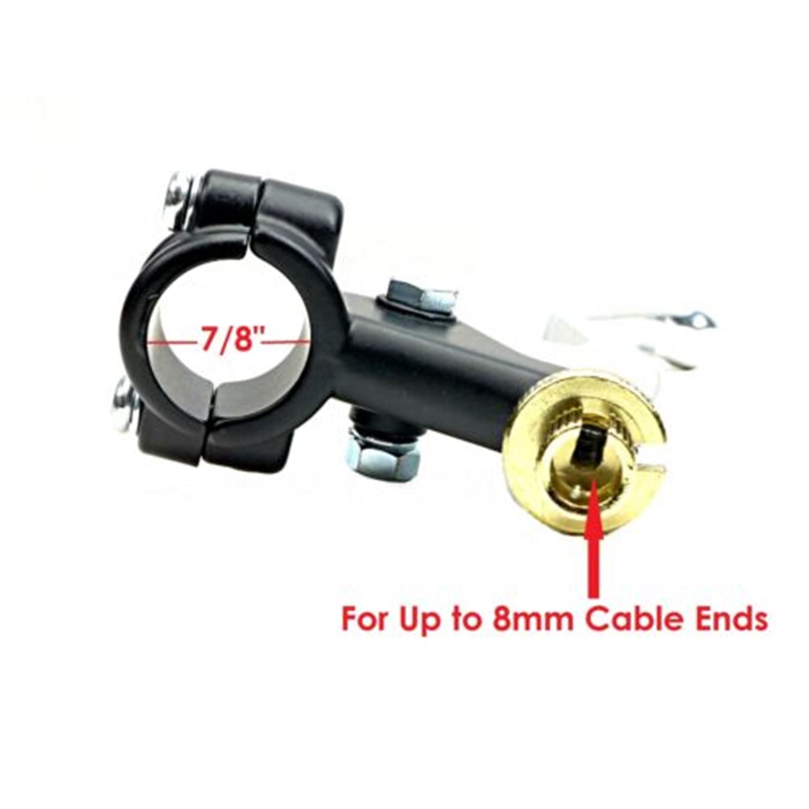 2FastMoto Clutch Power Lever Assembly with Black 2-Piece Perch 7/8" 32-37220_635197