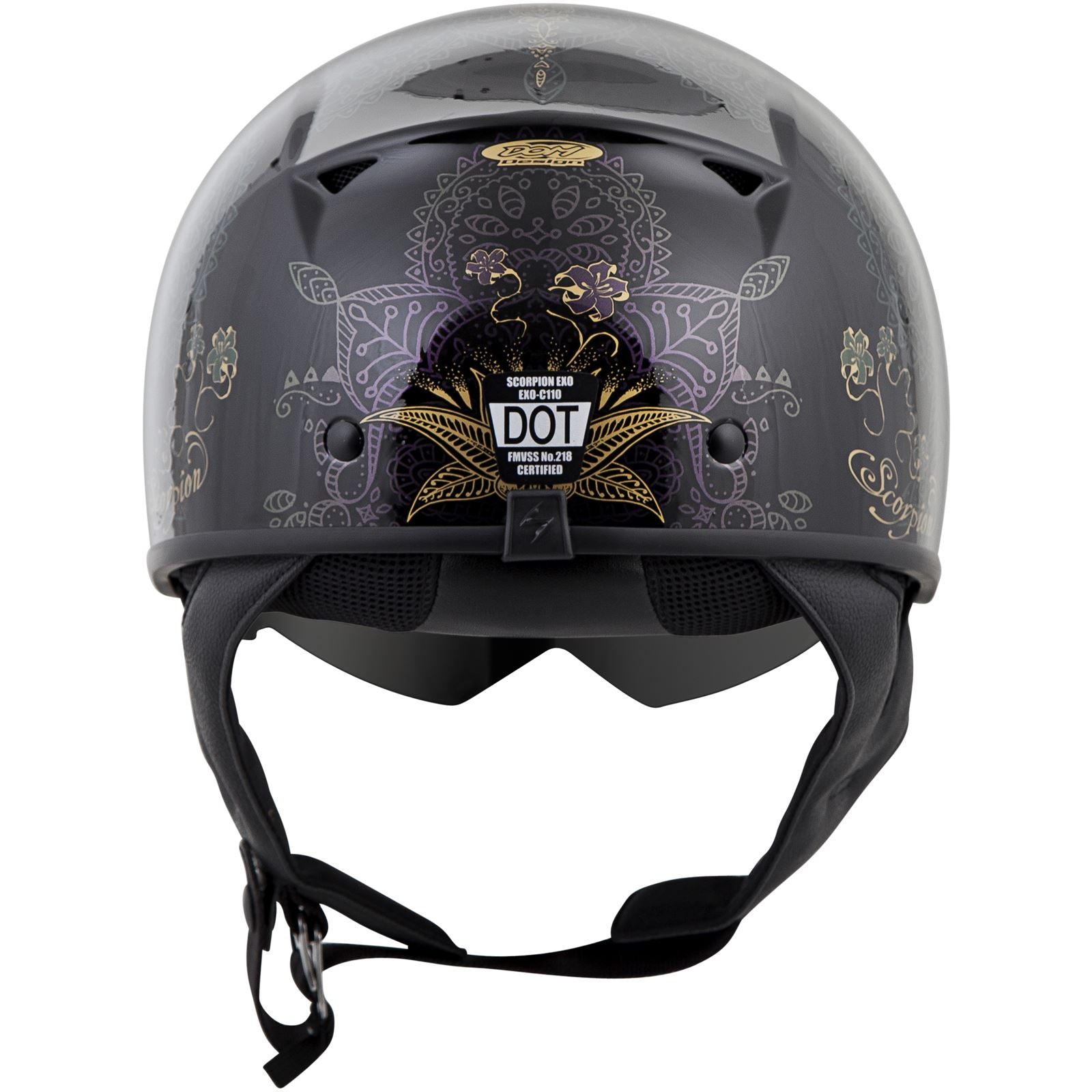 ScorpionEXO EXO-C110 Azalea Helmet Black/Gold Medium C11-2404_56587