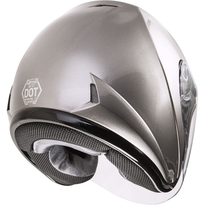 GMax OF-17 Open-Face Helmet Titanium  3X G317479N_57424