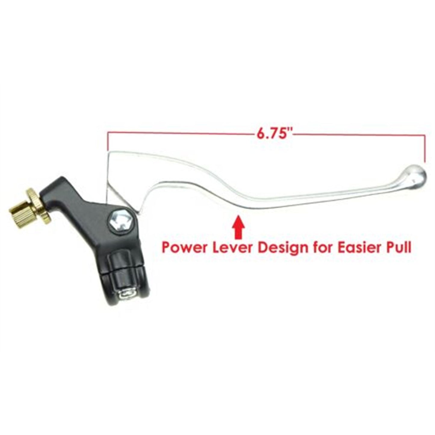 2FastMoto Front Brake Lever Assembly w/ Black 2-Piece Perch 7/8" for Motorcycles 32-37210_635682