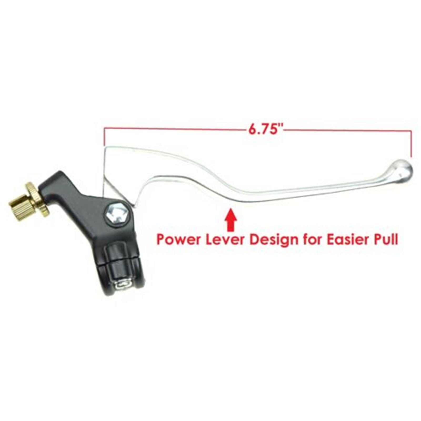 2FastMoto Front Brake Lever Assembly w/ Black 2-Piece Perch 7/8" for Motorcycles 32-37210_635682