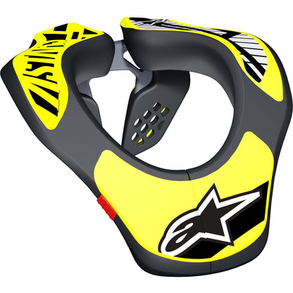 Alpinestars Youth Neck Support Black/Yellow [MPN: 6540118-155-OS]_57668