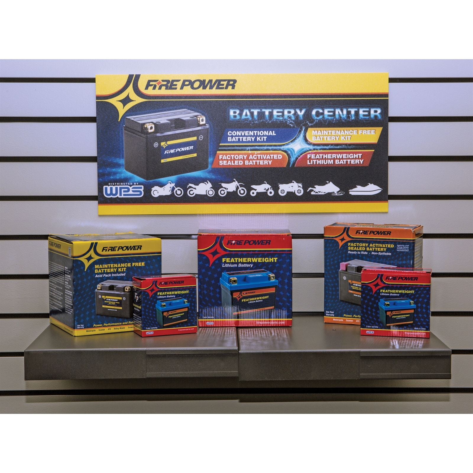 Fire Power Battery Rack Sign FP BATTERY SIGN_58197