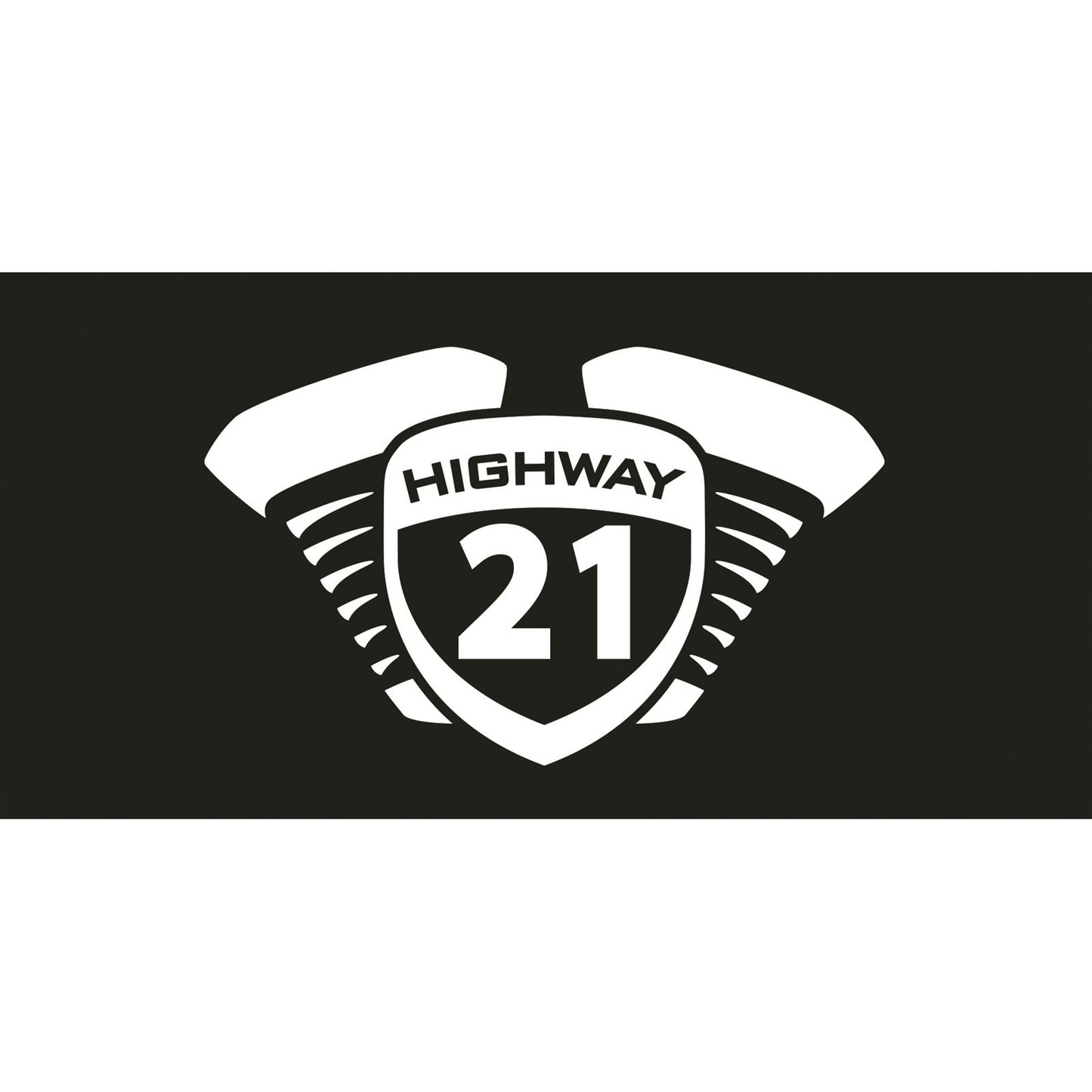 Highway 21 Wall Banner Black 3' X 6' HWY 21 3X6 BLACK_58284