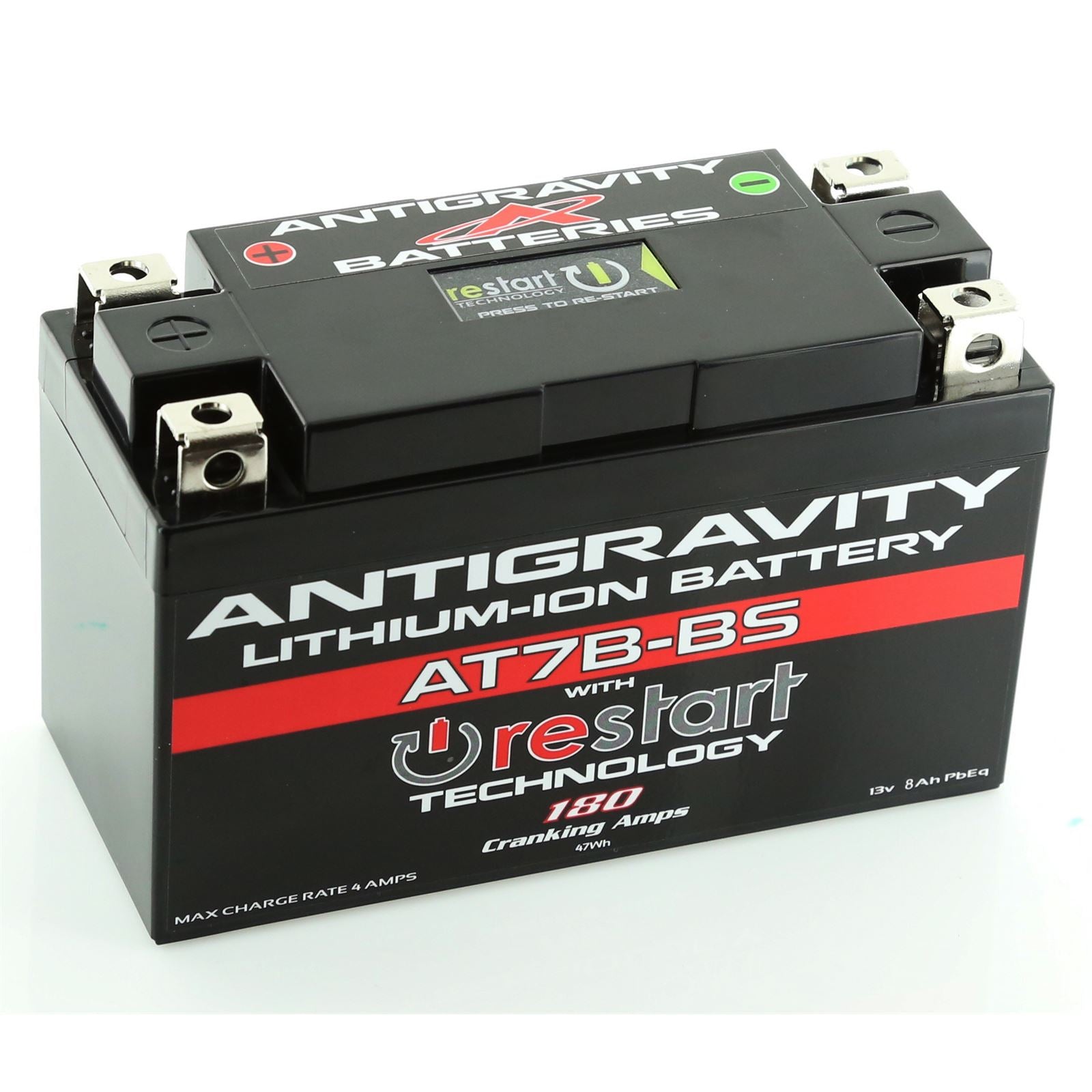 Antigravity Batteries Lithium Battery AT7B-BS-RS 180 Cranking Amps AG-AT7B-BS-RS_58560