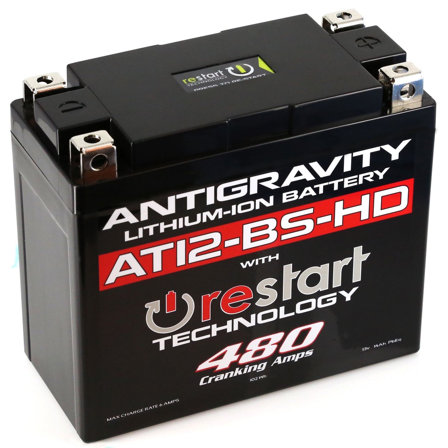 Antigravity Batteries Lithium Battery AT12BS-HD-RS 480 Cranking Amps AG-AT12BS-HD-RS_58567