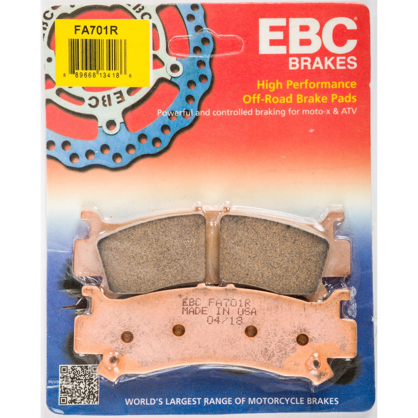 EBC Brakes Brake Pads FA701R_58582