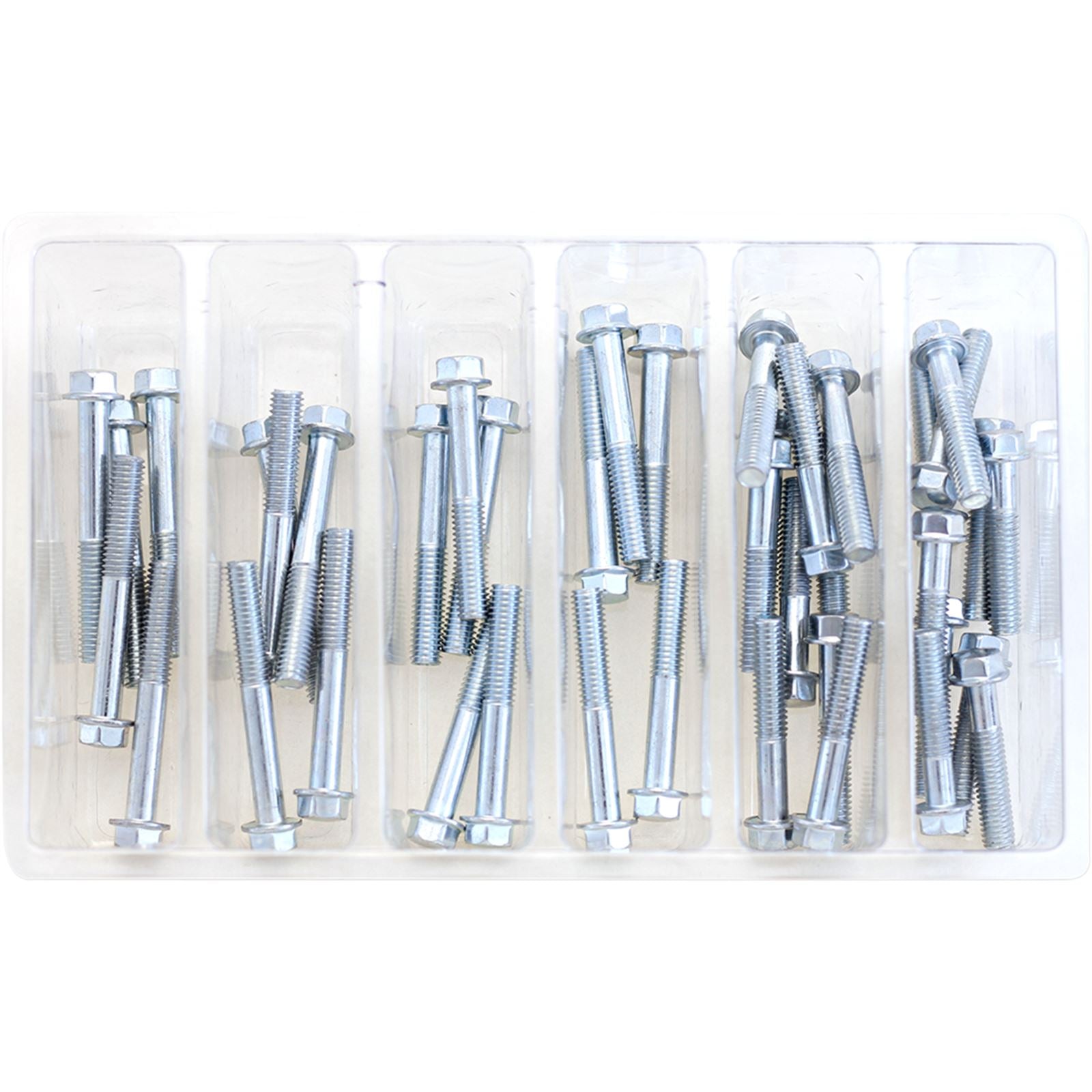 Bolt MC Hardware M6 8mm Hex Flange Bolt Assortment 1 SV-M6HEXF-2_354325