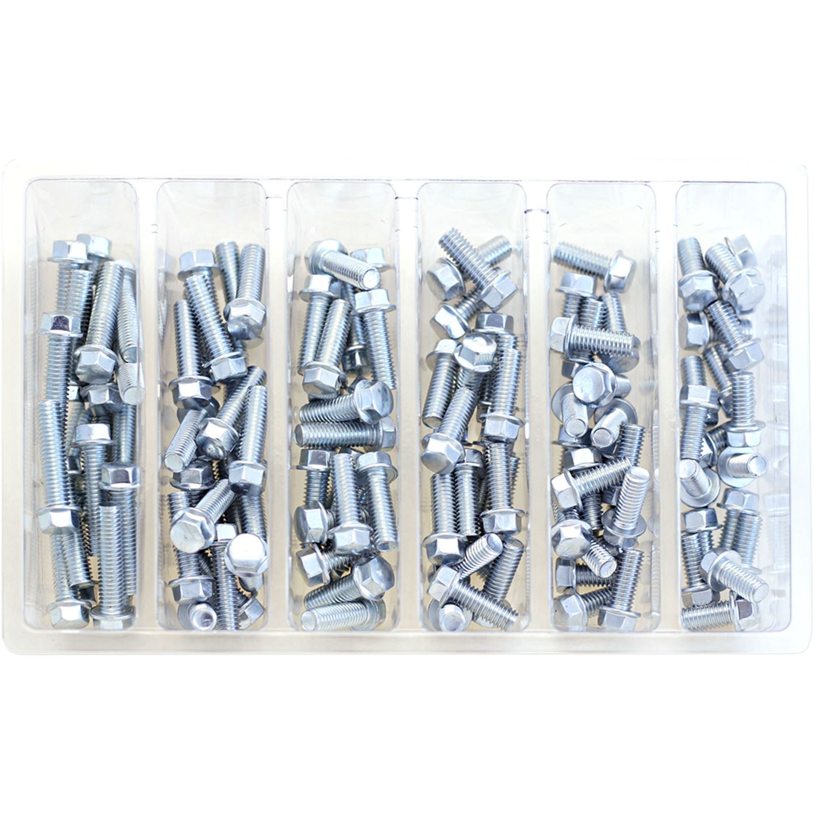 Bolt MC Hardware M6 8mm Hex Flange Bolt Assortment 1 SV-M6HEXF-1_354324